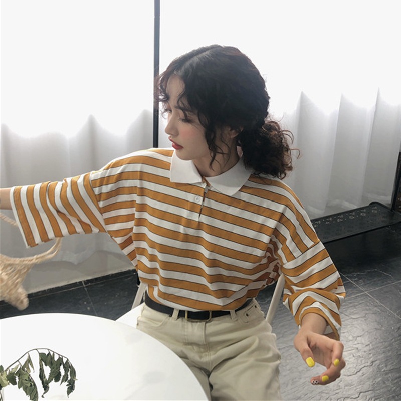 Title 4, Contrast striped short sleeve