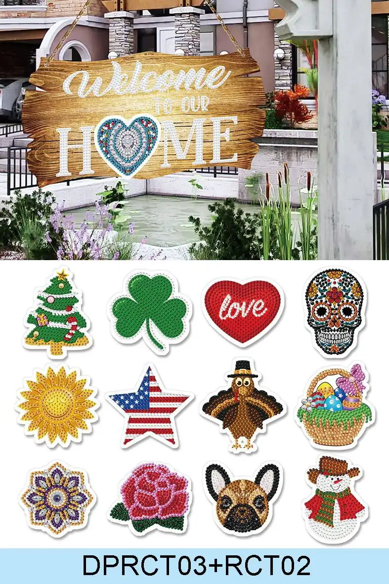 Diamond Painting 5d Sticker Diamond Painting Soft Magnetic Sticker Foreign Trade PVC Painting
