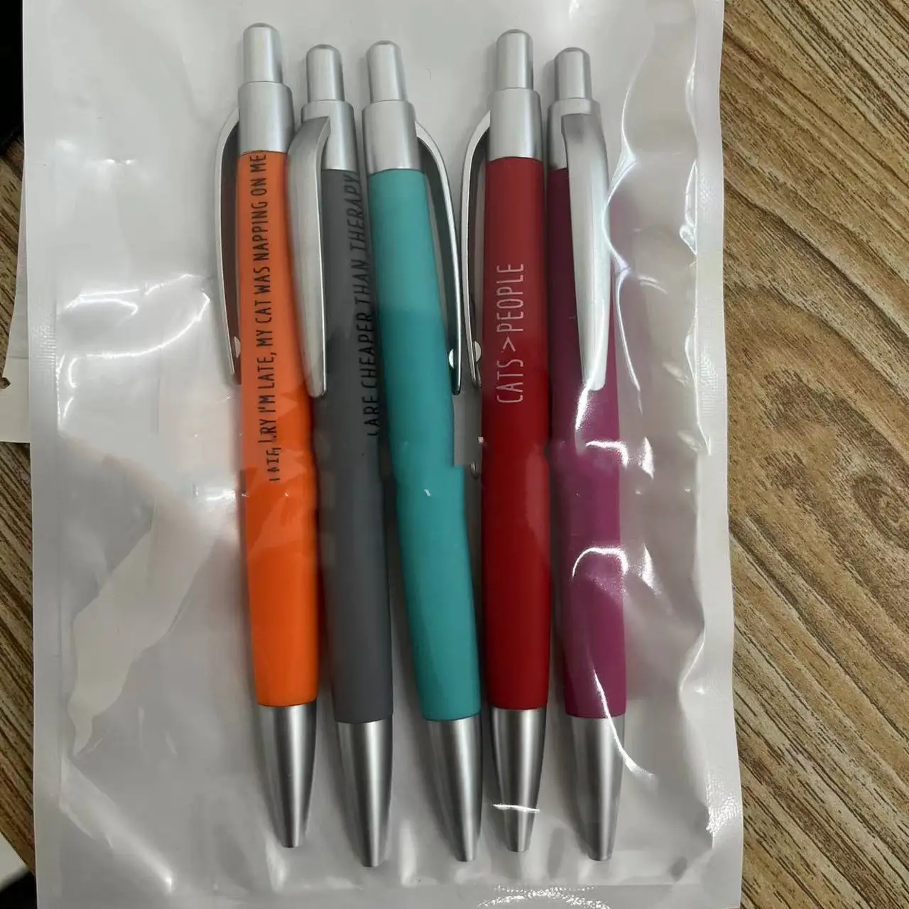 Coloured Push Action Automatic Pen Marker
