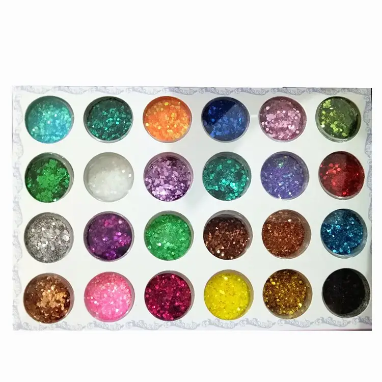 Nail Glitter 24 Color Glitter