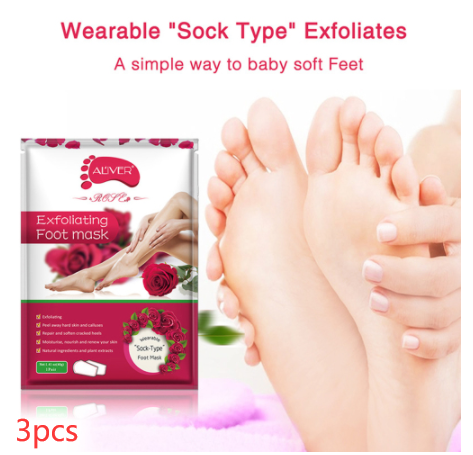 Rose Foot Mask 3pcs