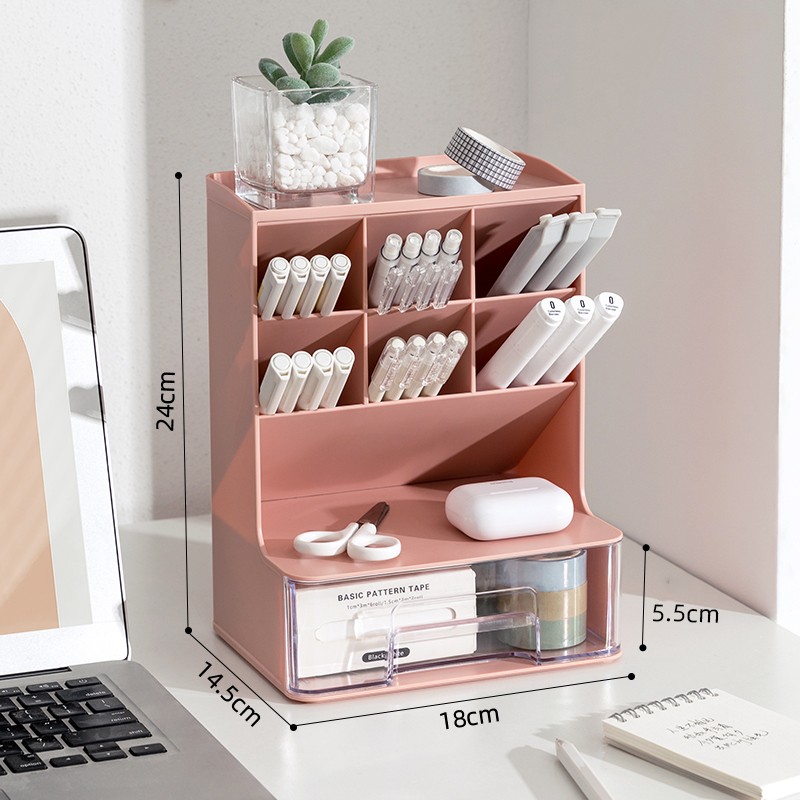 Cute Stationery Organizer for Desk (4 Colors)