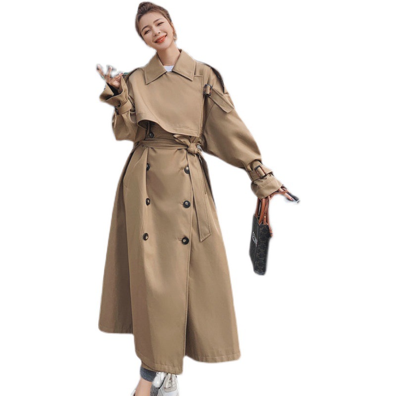 Fashion High Sense Windbreaker Women's Jacket Spring And Autumn New Style Khaki - Shop at LoveMi