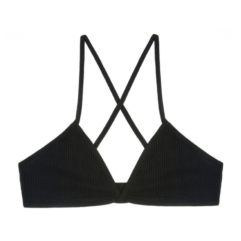 Title 5, French Triangle Cup Bra Wireless Underwear Thre...