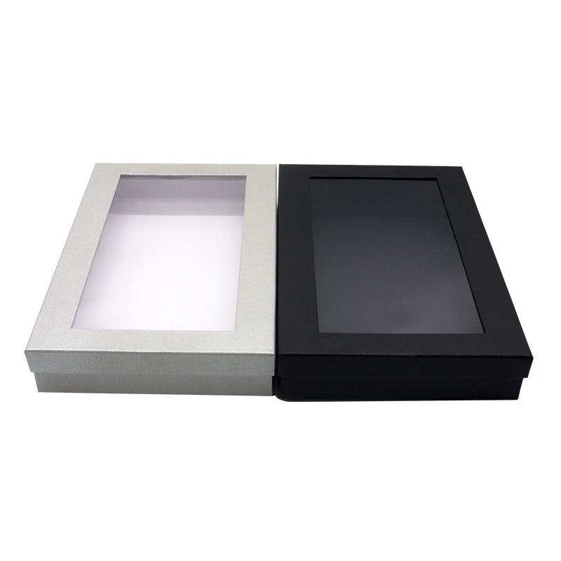 Rectangular Clothes Box Window Visual Shirt Gift Box Large Size Universal Use Tiandigai Paper Box