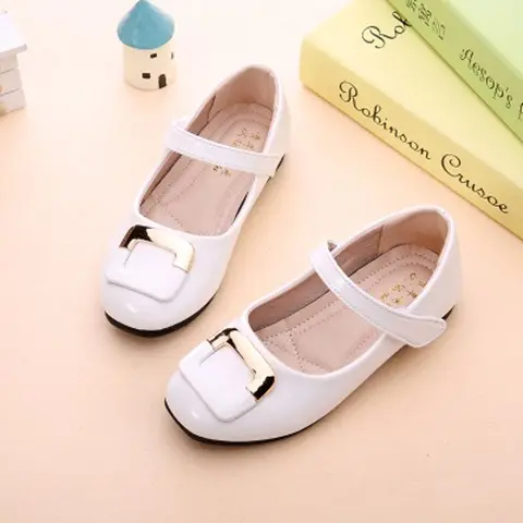 Girls' Single Shoes with Soft Sole Scoop