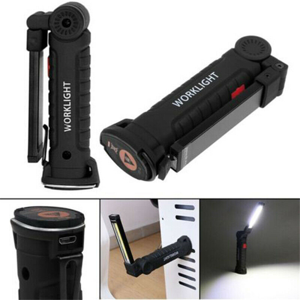 Magnetic Folding COB Work Light, 2-Pack