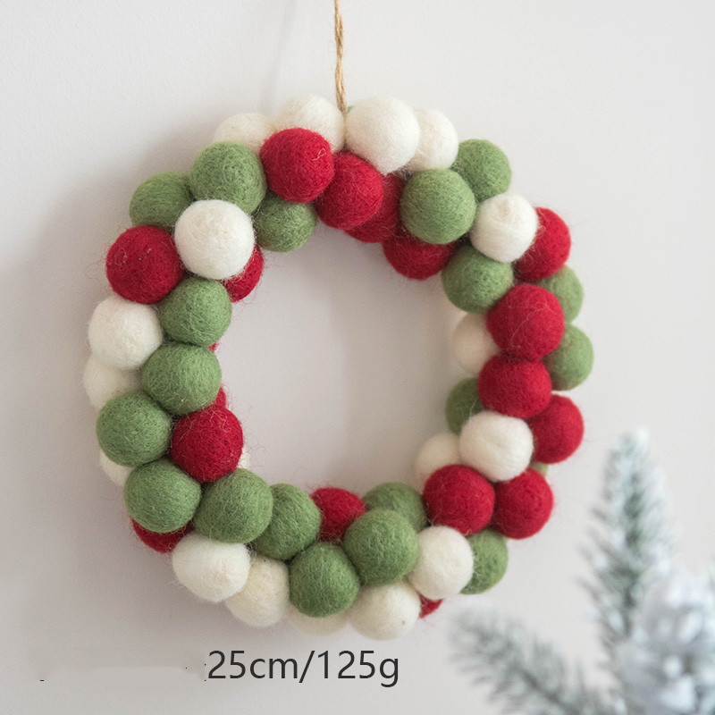 Red and green garlands