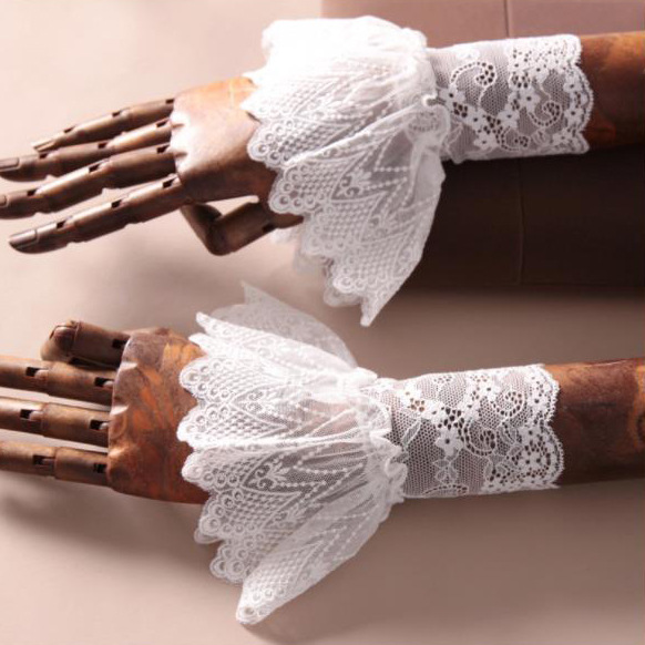 All-match Lace Fake Cuff Sweater Coat Decorated Fake Sleeves