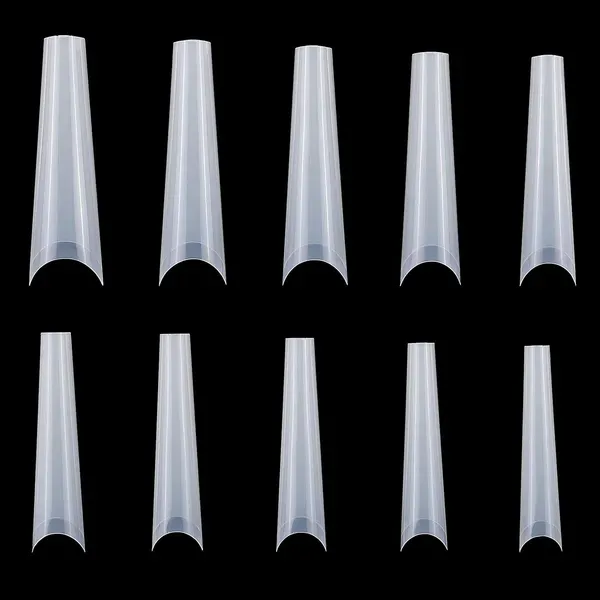 False Nail Tips C Curve Half Cover French Nails Extra Long Fake - 500Pcs