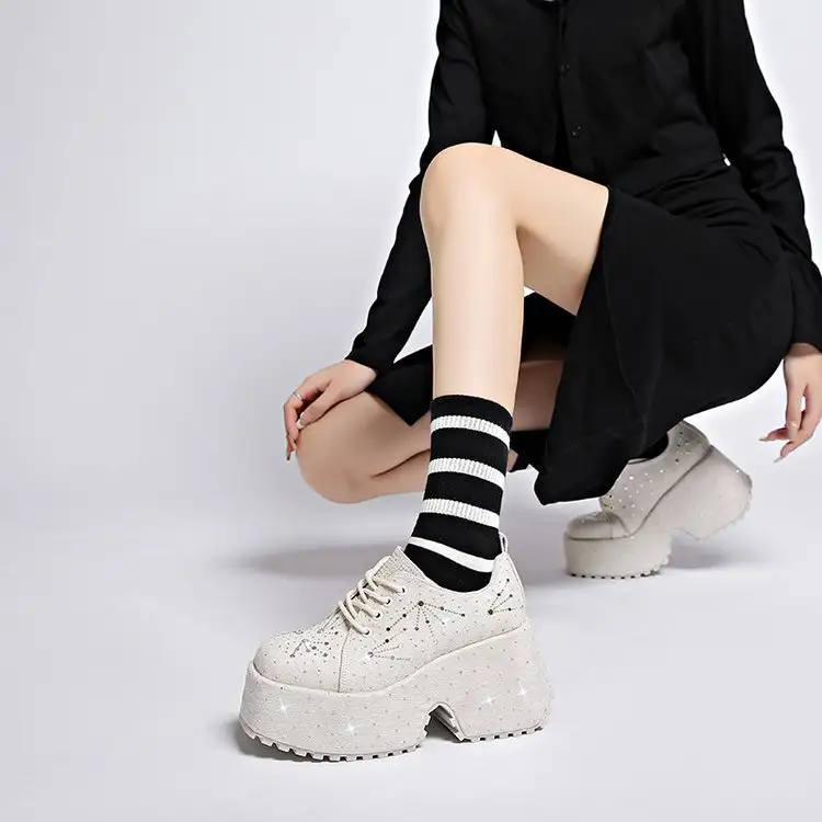 Height Increasing Insole Women's Shoes Platform Super-high Heels Deep Mouth Fashion