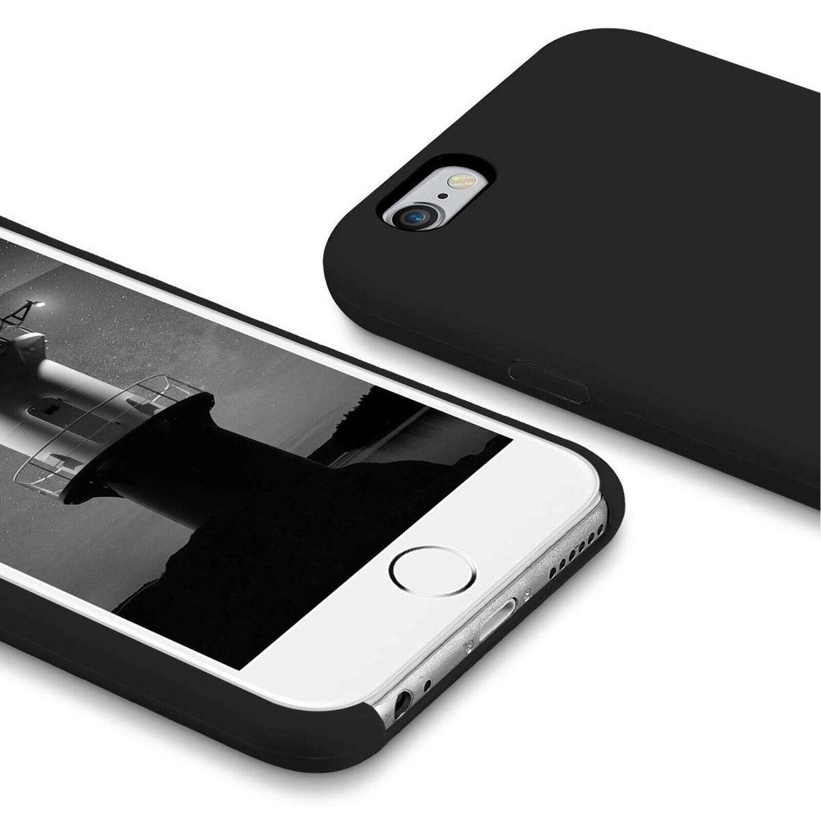 For Silicone Case 12 11 Pro X XR XS MAX 8 7 6 Liquid Rubber Cover--black — image 10