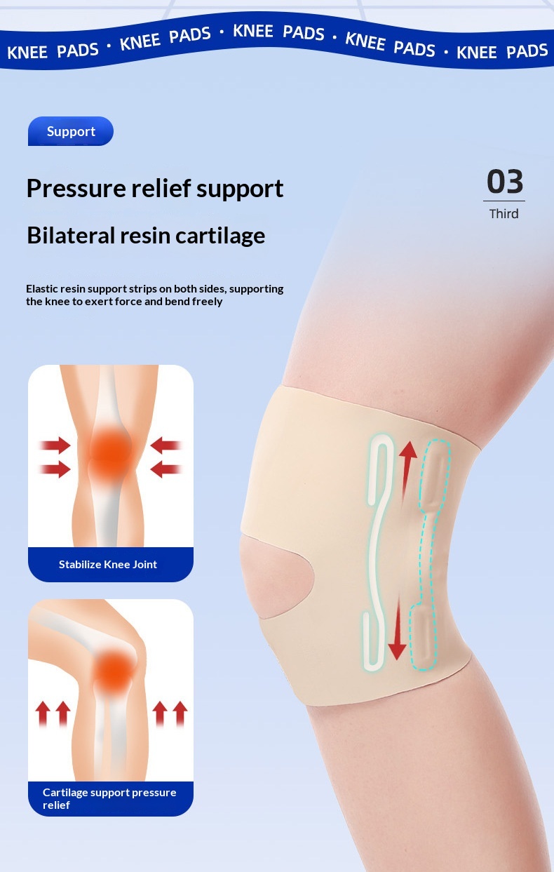 Adjustable Ultra-Thin Knee Brace For Men And Women, Knee Joint Meniscus Sports Protection Sleeve, Fixed Support For Running And Mountaineering 3