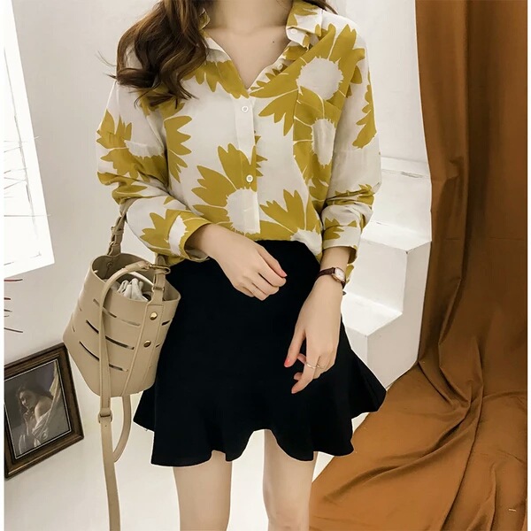 Title 3, Large Size Printed Shirt Women