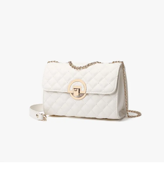 Fashion Chain All match Shoulder Messenger Bag White - Shop at LoveMi