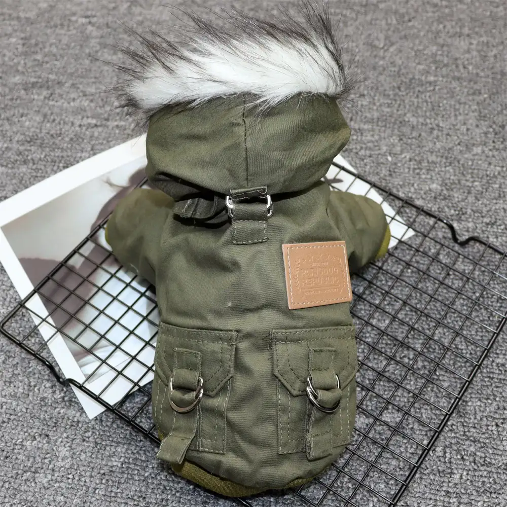 Padded Dog Clothes Coat for Small Dogs