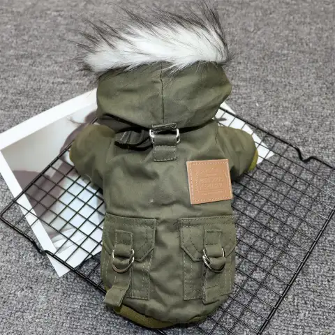 Padded Dog Clothes Coat for Small Dogs
