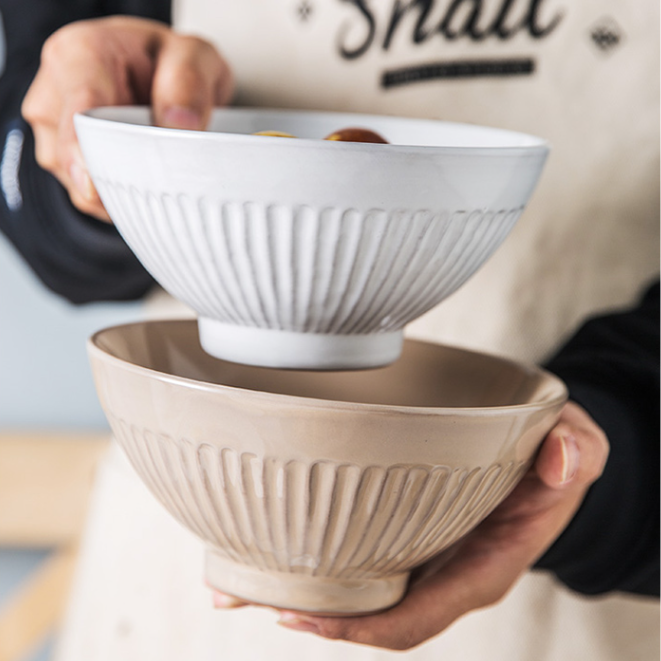 طبق دائري سيراميك عتيق للحلويات ووعاء أرز