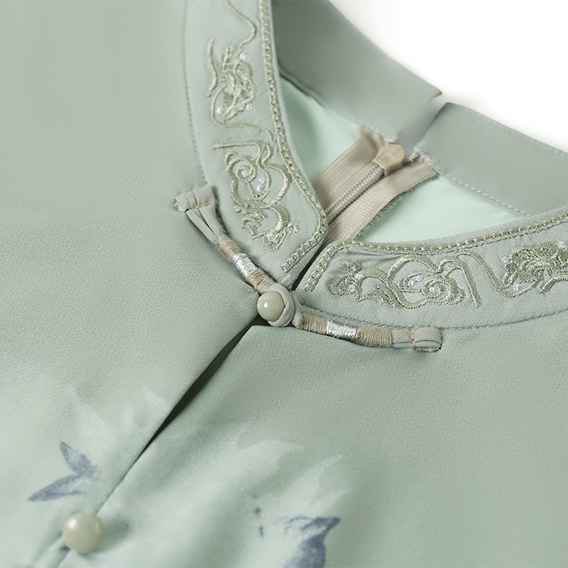 Western Style Middle Aged Women's Summer Retro Short Sleeved Skirt