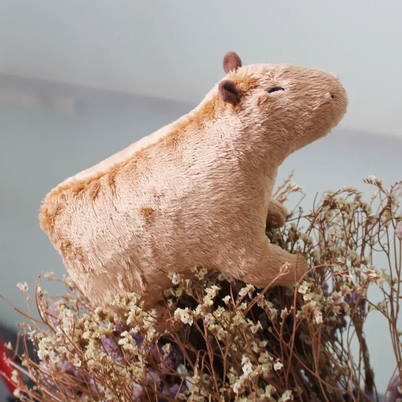 Simulation Capybara Plush Toy Cute Small Animal Doll Children