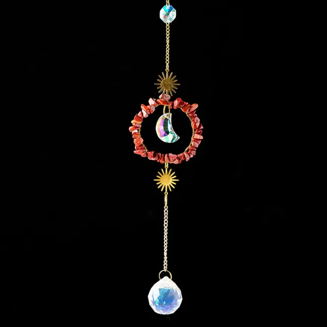 Natural Crystal Gravel Home Christmas Pendant Red Jasper - Shop at LoveMi