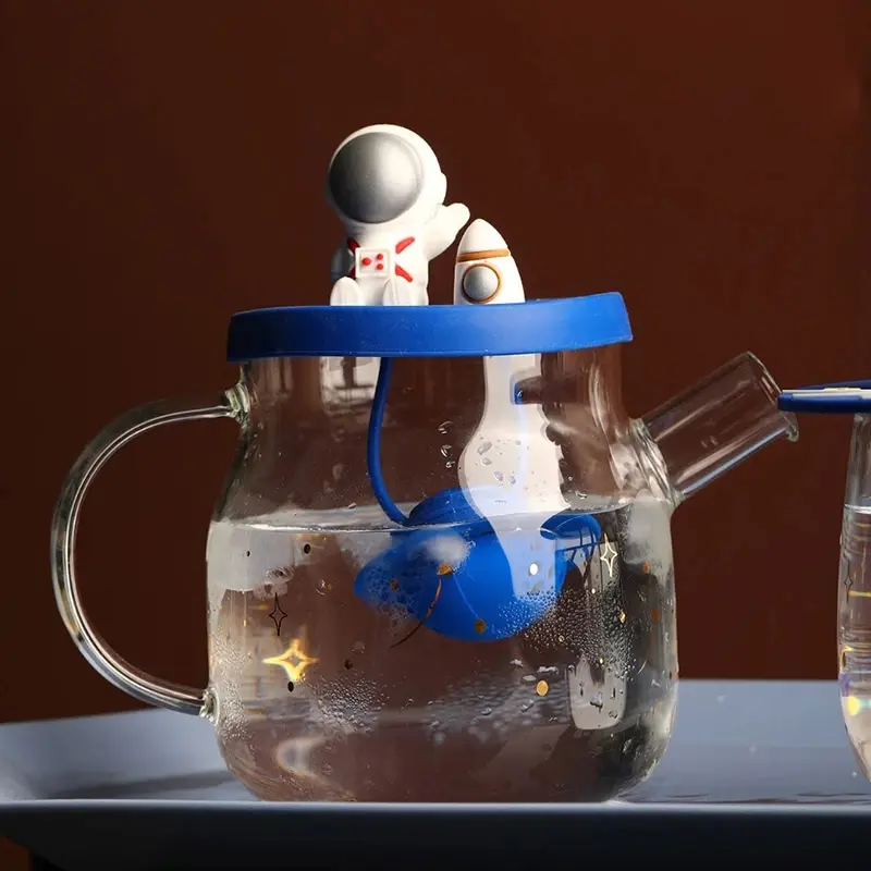 Cute Cartoon Heat-resistant Glass Teapot Filter High Temperature Resistant