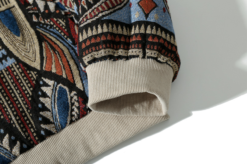 Ethnic Style Baseball Uniform Couple Loose Jacket