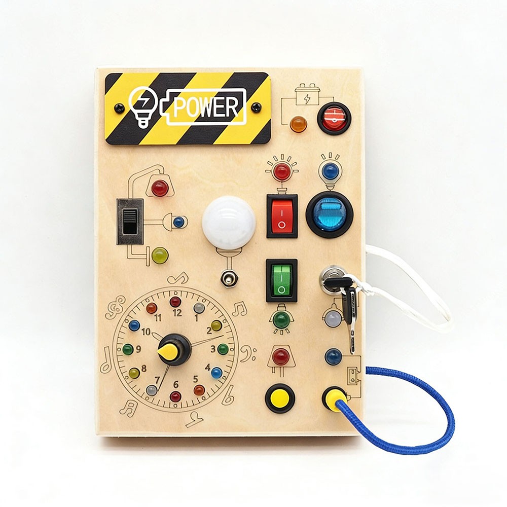 Montessori Wooden Busy Board For Toddlers Activity Sensory Toys Fidget — image 8