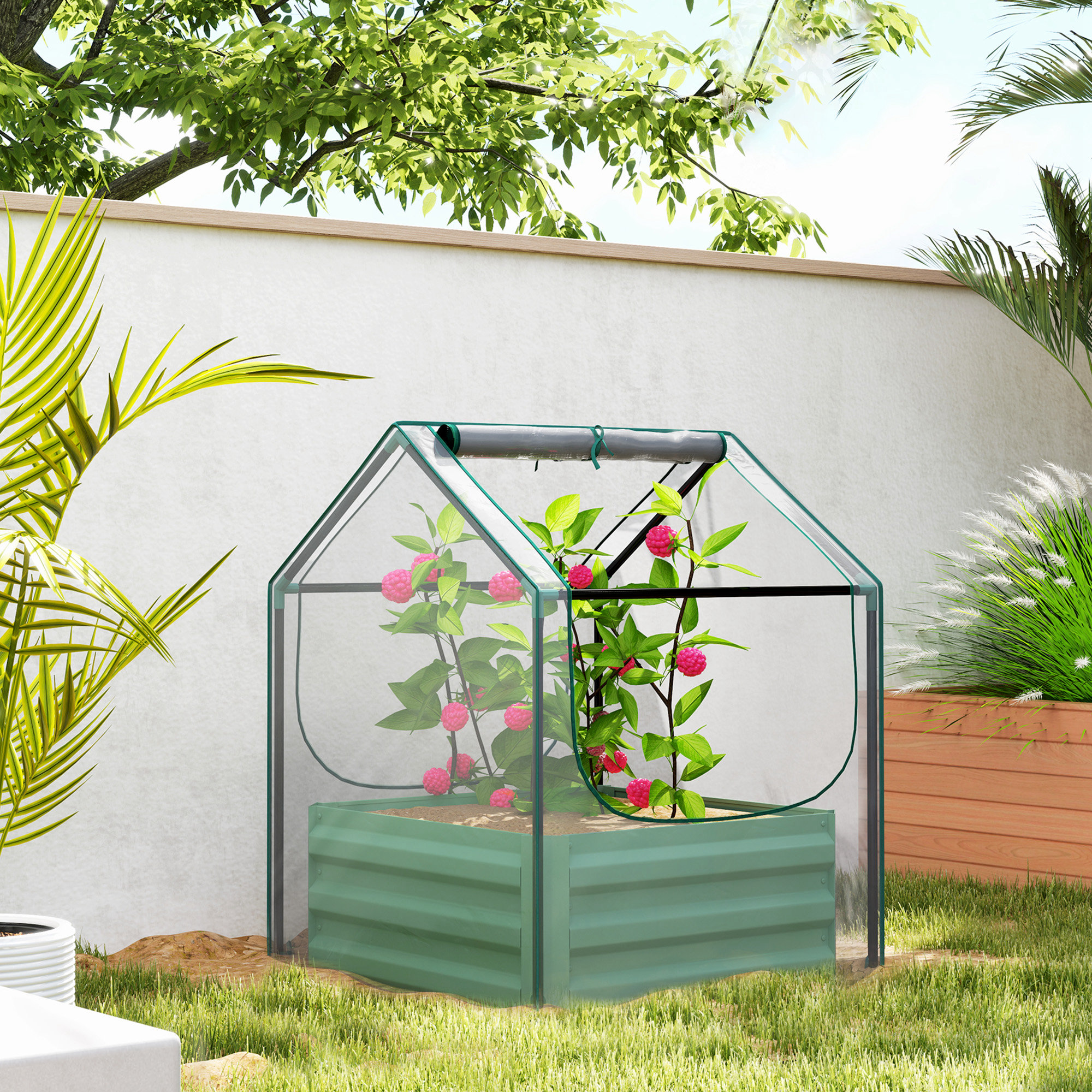61 X 61cm Garden Planting Bed With Cover — image 3