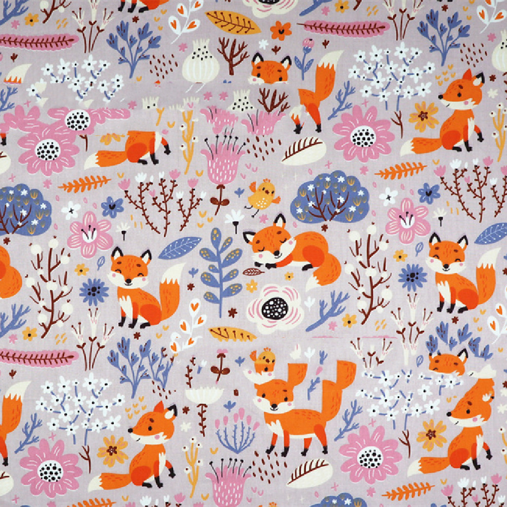 Cartoon Cotton Printed And Dyed Fabric