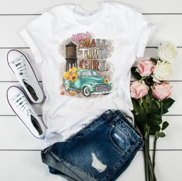 Women's Graphic Watercolor Painting Women's Fashion All Match Ladies T Shirt 1.Style - Shop at LoveMi