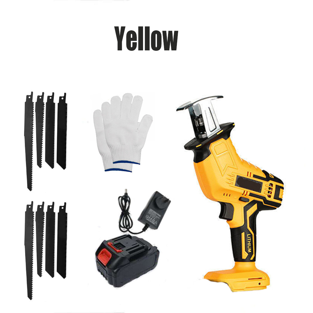 Scie alternative sans fil 4 12 pour batterie m akita 18v jaune 1 batterie