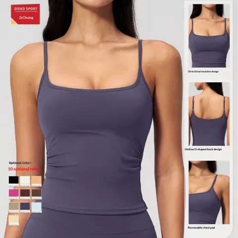 Ze Chuang Brushed Yoga Vest for Women with Chest