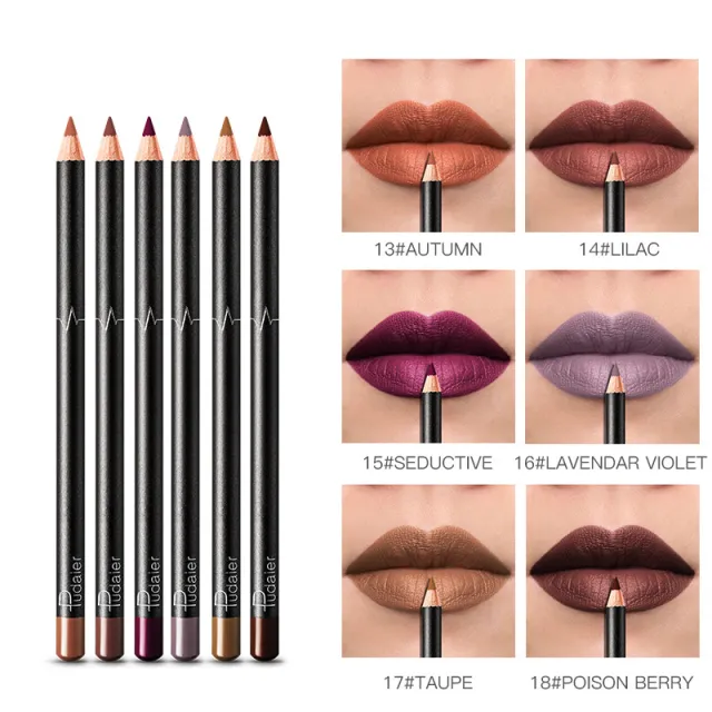 36 Color Lip Liner Waterproof Non smudge Nude Color 3 Style - Shop at LoveMi