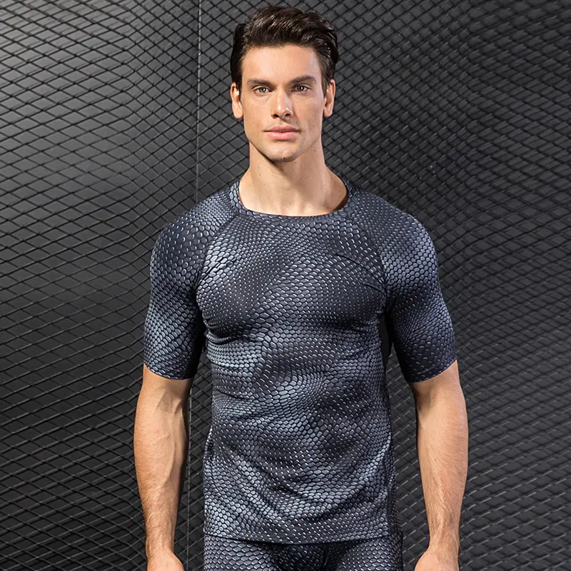 Men's Short Sleeve Quick Drying Clothes 3D