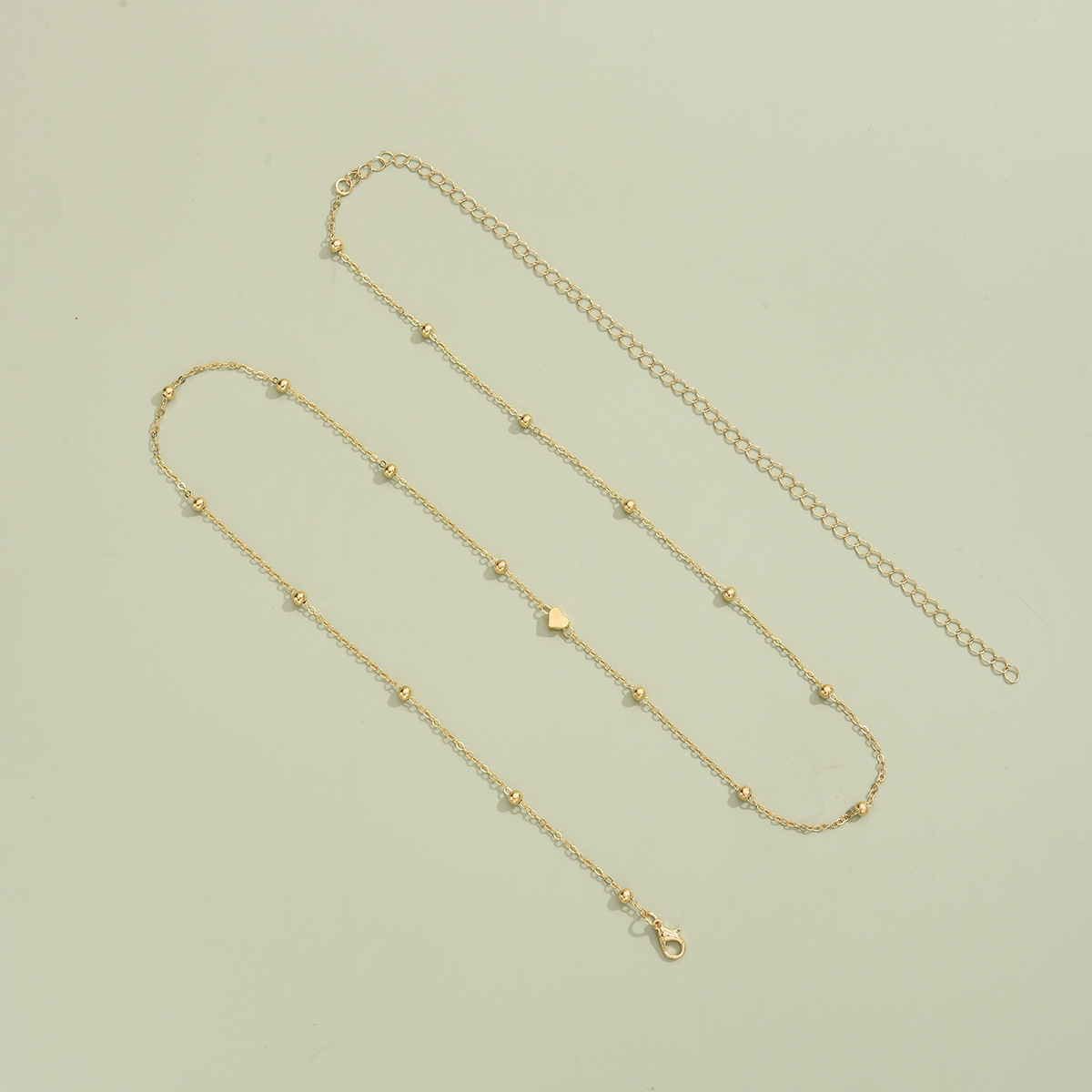 Creative And Fashionable Heart-shaped Bead Waist Chain, Golden Alloy Waist Chain For Women, Summer Accessory.