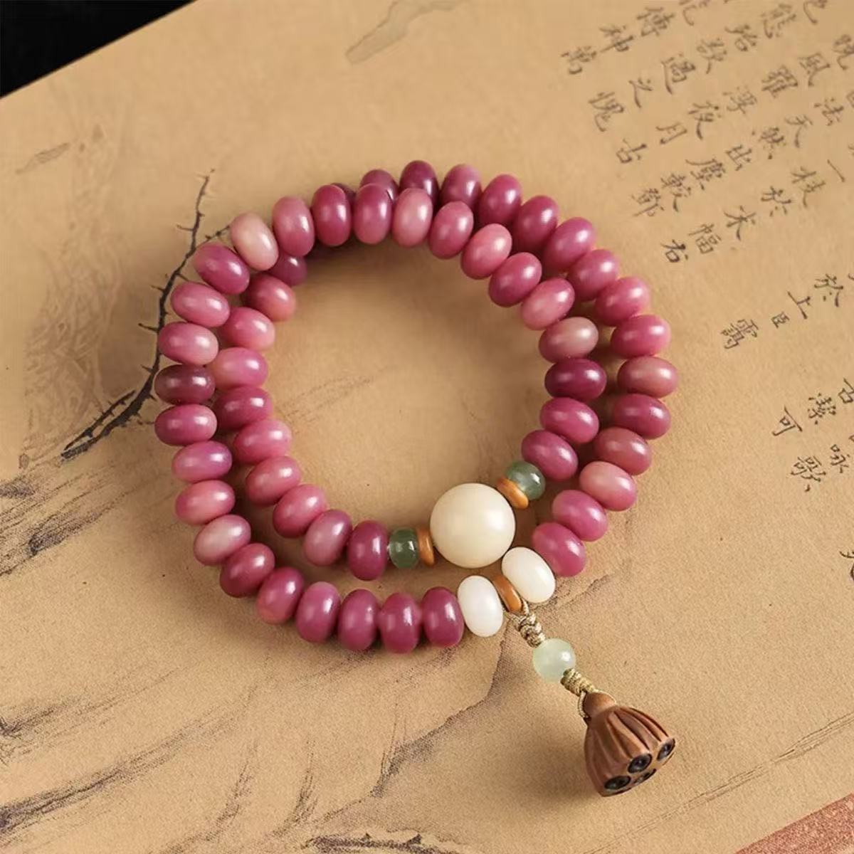 Bodhi Seed Beaded Bracelet For Good Luck
