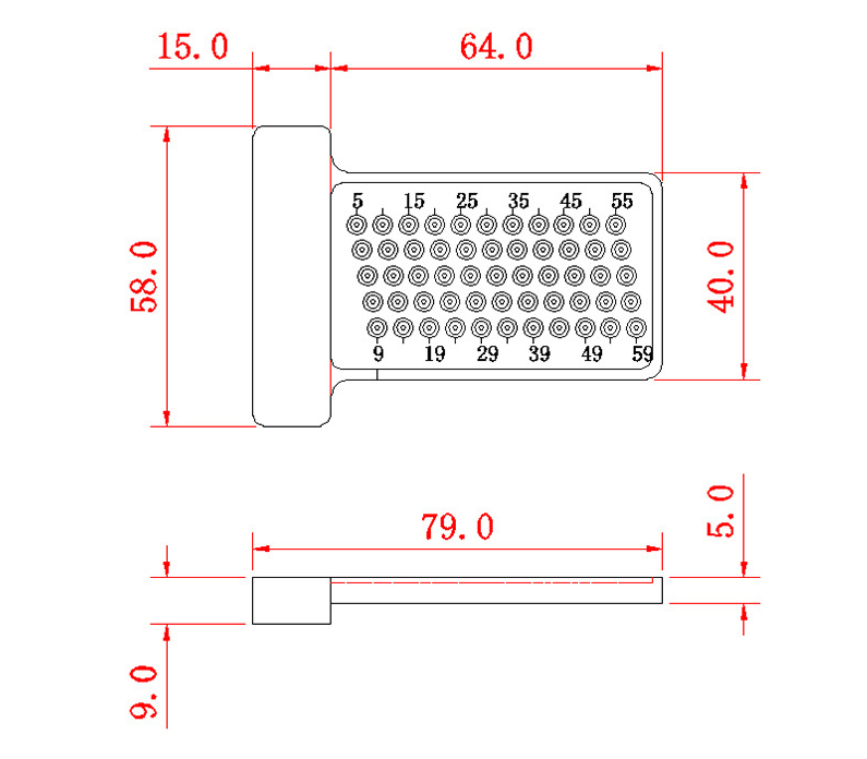 Title 6, T60 Woodworking Lineation Ruler Hole Aluminum A...