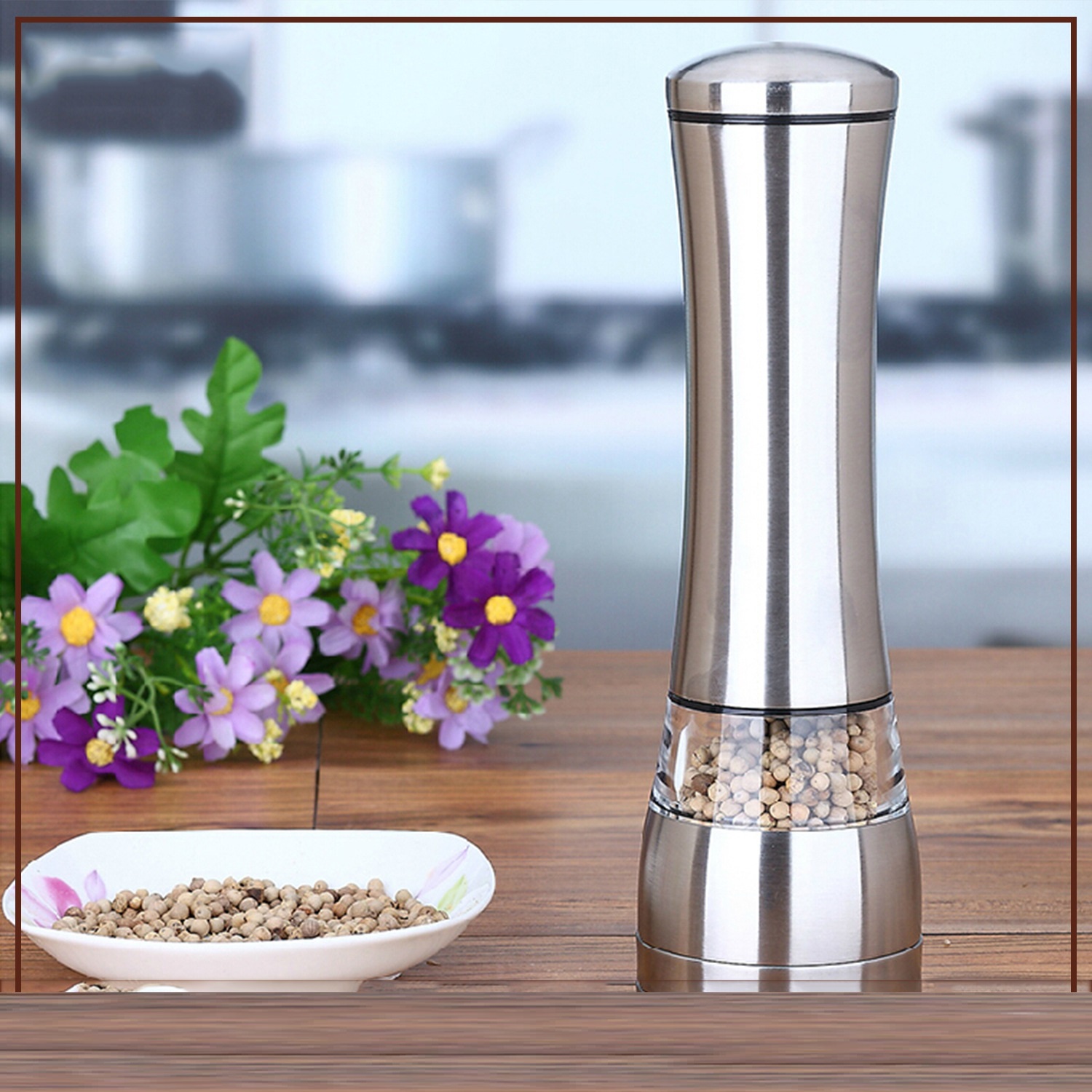 Title 5, New Upgraded Version Of Pepper Mill Stainless S...