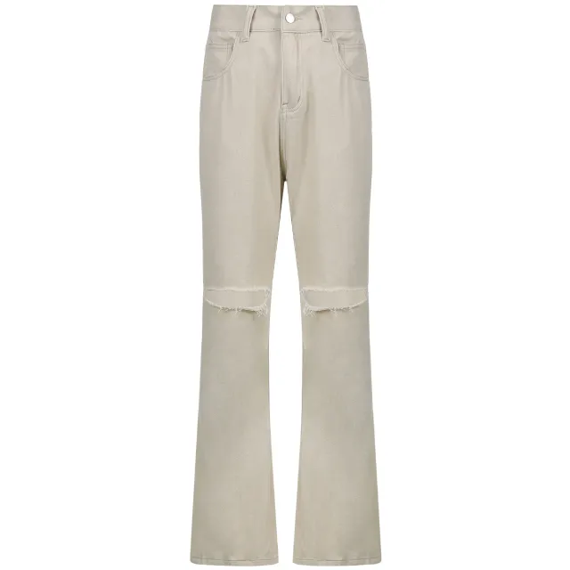 Women's Loose Drape Trousers Casual Pants Skin Tone - Shop at LoveMi