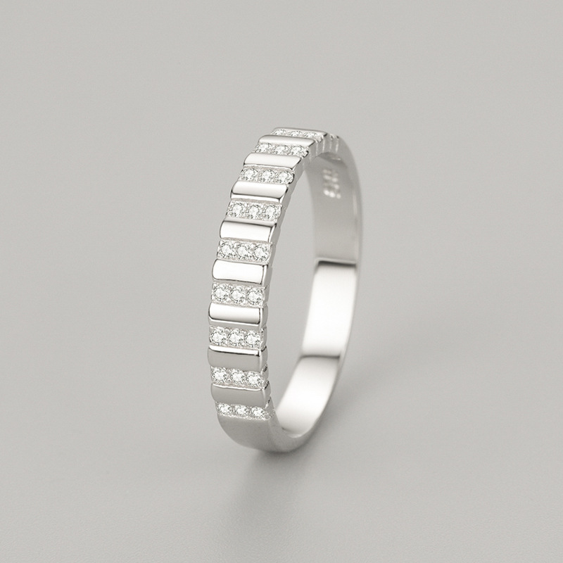 925 Sterling Silver Fashion Exquisite Line Ring