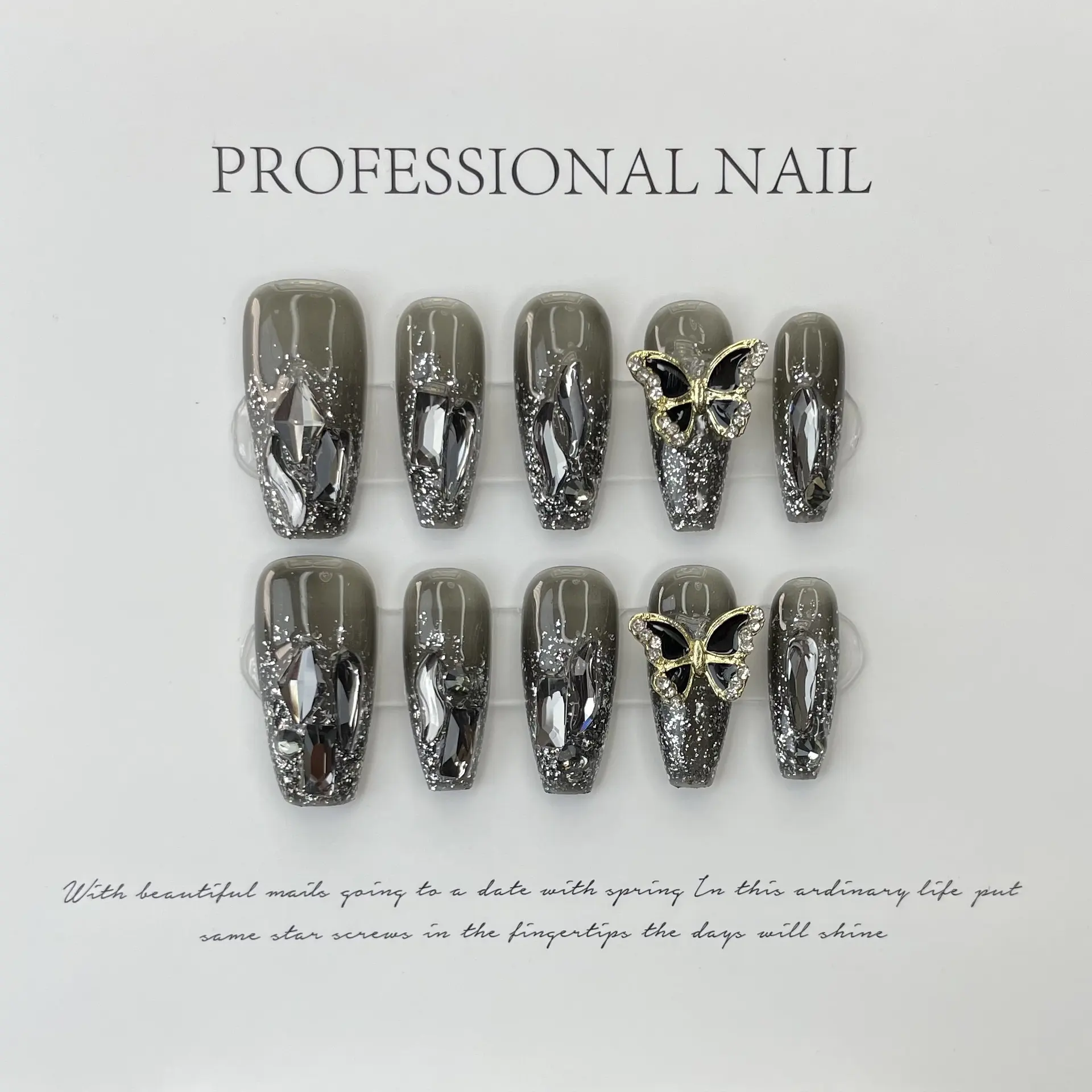Hand-worn Armor White Gun Color Nail Shaped