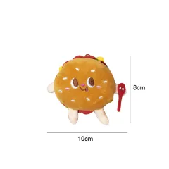 Cat Mint Teething Hamburger Chicken Leg Cute Pet Chewing Toy Kitten Bite Resistant Toy Pet Toy Soft - Hamburg - View 1