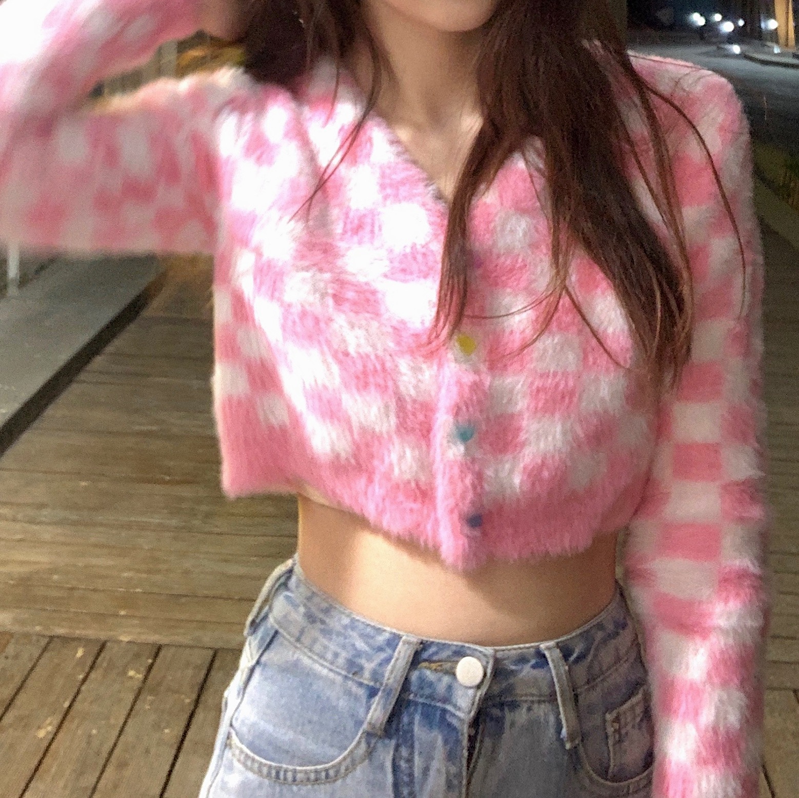 Women's Vintage Short Faux Mink Fur Cardigan Jacket