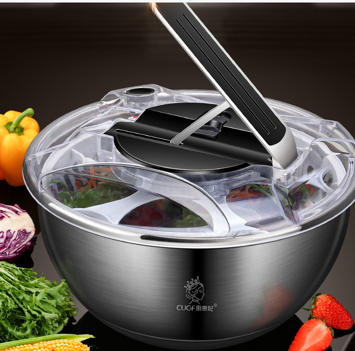 Essoreuse à salade en inox 304 — lave et essore les légumes 7
