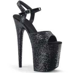 Hengtian High Flashing Waterproof Platform Stiletto High Heels - Black - View 1