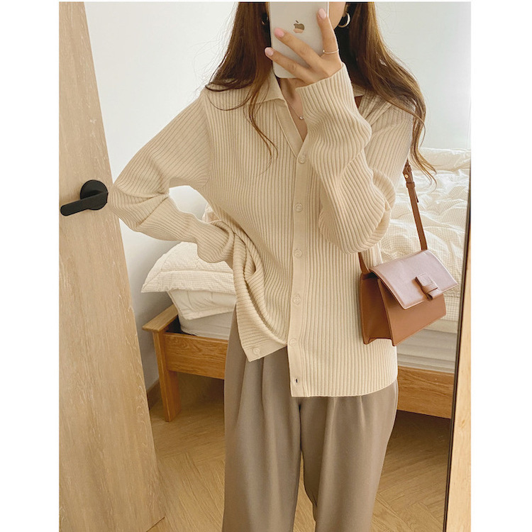 Title 9, All Match Basic Thin Pit Strip Sweater Knit Swe...