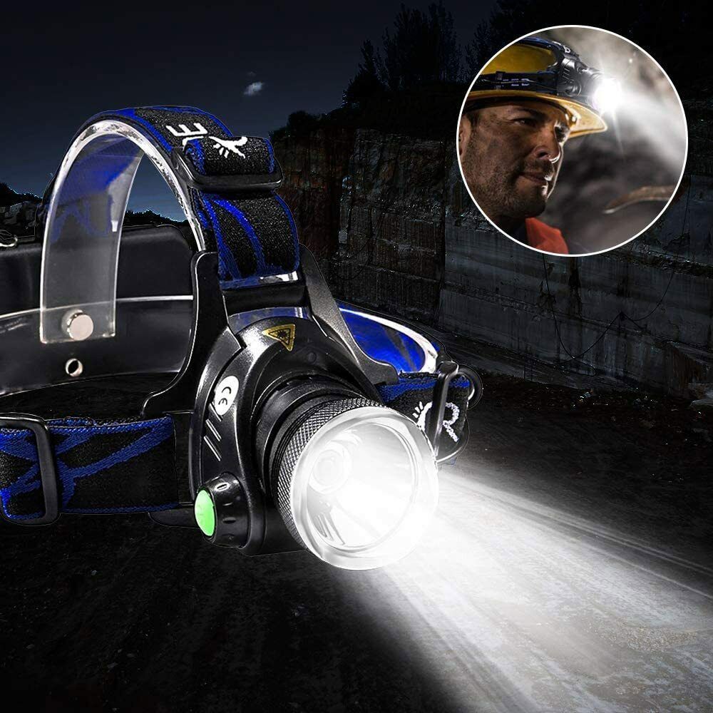 99000000LM Powerful Headlamp LED Head Torch USB Rechargeable Headlight Lamp — image 12