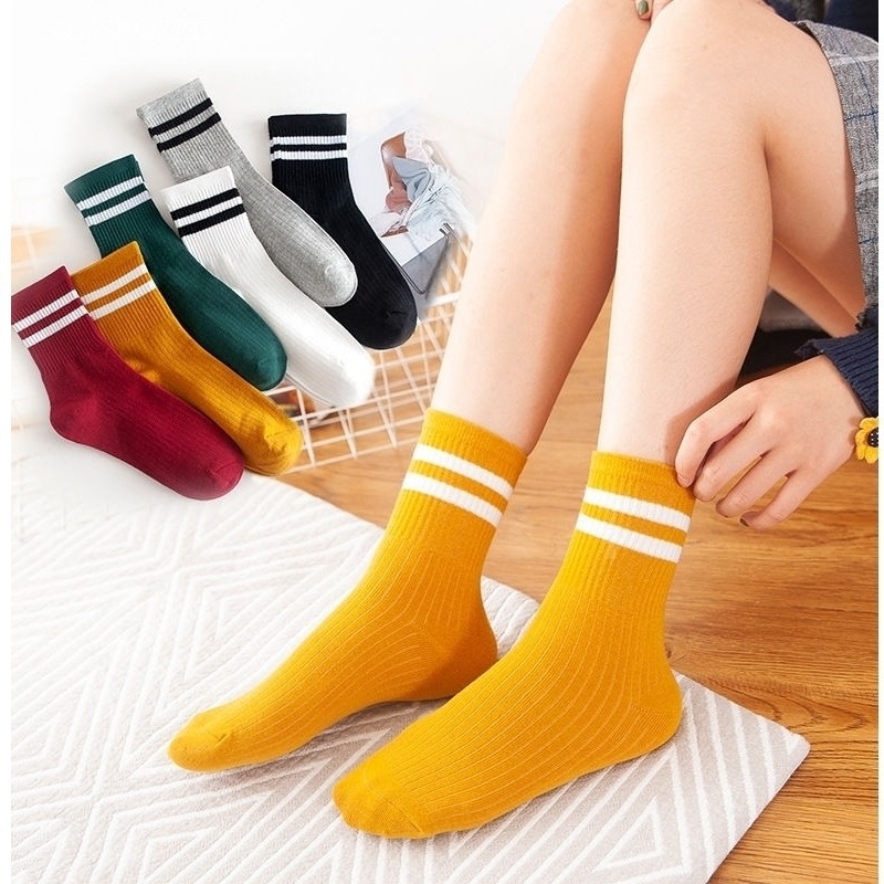 Japanese Cute Solid Color Women's Socks