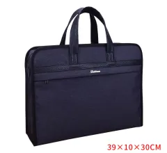 File Bag Large Capacity Waterproof Briefcase Canvas - Widened And Thickened - View 1